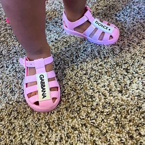 🌸 SIZE 21 DOLCE AND GABANNA Pink Sandals